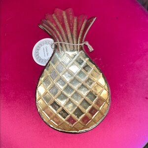 Gold Pineapple Decorative Tray